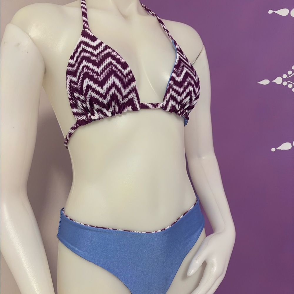 Fully Reversible Handmade Bikini Size Small